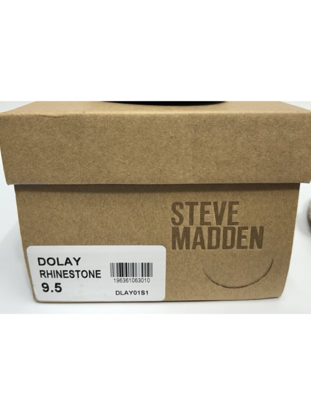 Steve Madden Slide Sandals Braided Rhinestone Silver Bling Women 9.5 MINT W/box - Picture 9 of 14